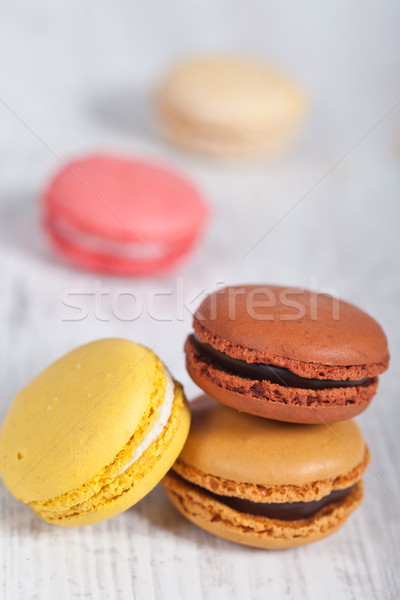 French macarons Stock photo © sabinoparente