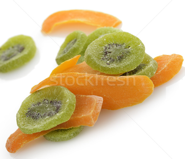 Kurutulmuş kivi mango meyve turuncu yeşil Stok fotoğraf © saddako2