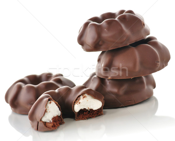 Fudge Chocolate Cookies Stock photo © saddako2