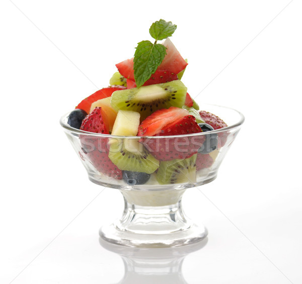 Fruits frais salade verre plat fruits déjeuner [[stock_photo]] © saddako2