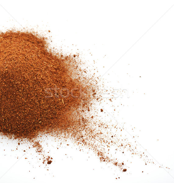 Ardei iute praf alb alimente roşu condiment Imagine de stoc © saddako2