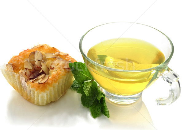 green tea and cupcakes Stock photo © saddako2