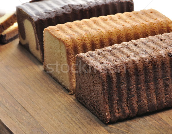 Font torták válogatás vágódeszka Stock fotó © saddako2