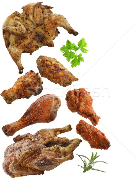 Grilled Chicken,Duck And Turkey Meat Stock photo © saddako2