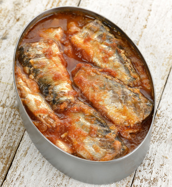 Tinned Sardines In Tomato Sauce  Stock photo © saddako2