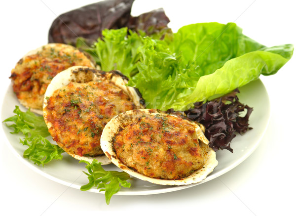 Stock photo: stuffed clams