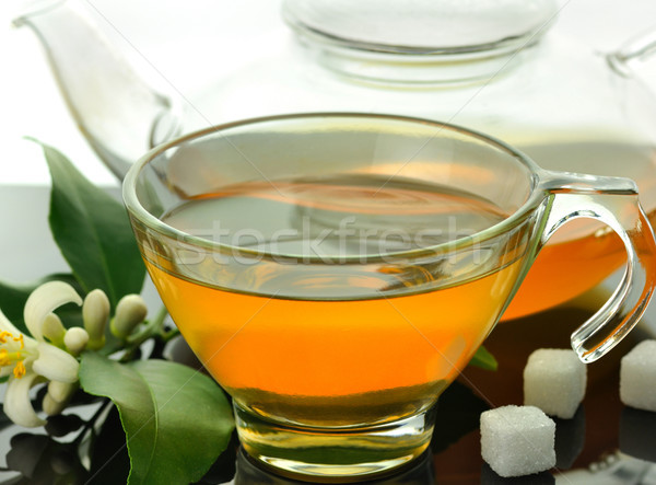 Stock photo: green tea composition