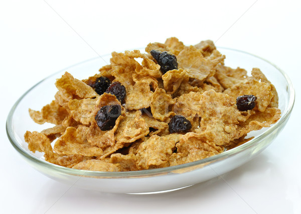 Salvado pasa cereales tazón alimentos maíz Foto stock © saddako2