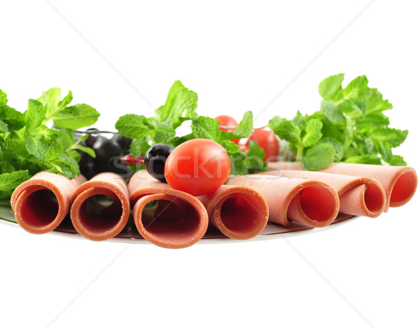 Saucisses alimentaire rouge viande [[stock_photo]] © saddako2