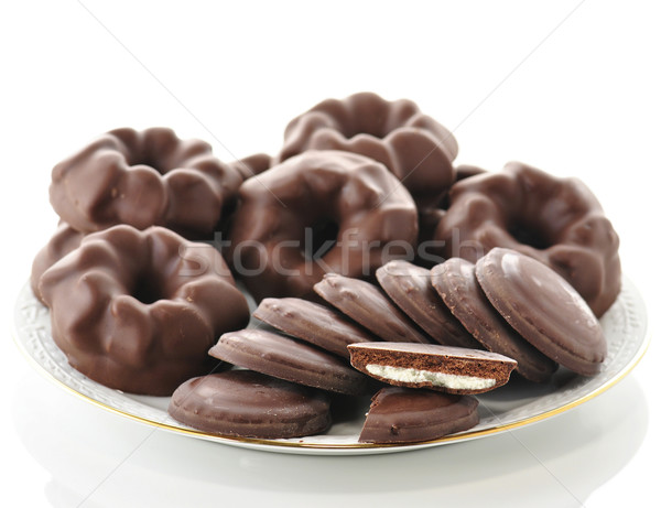 Fudge Chocolate Cookies Stock photo © saddako2