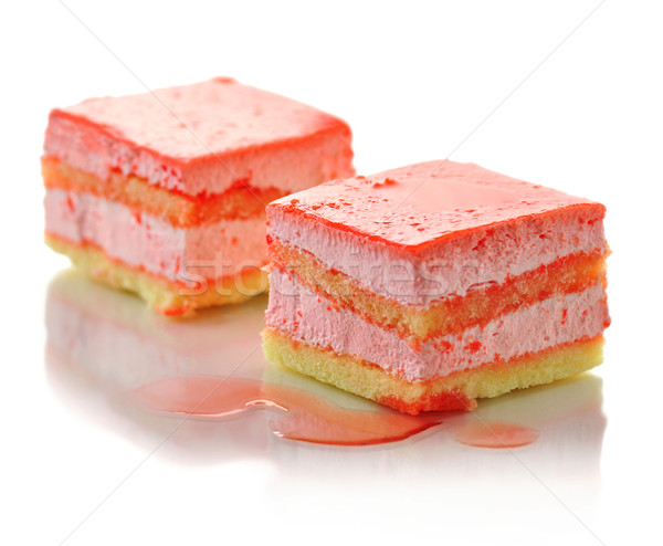 strawberry flavored layer cake Stock photo © saddako2