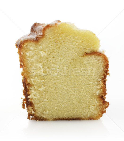 Sauerrahm Kuchen Scheibe weiß Dessert pie Stock foto © saddako2