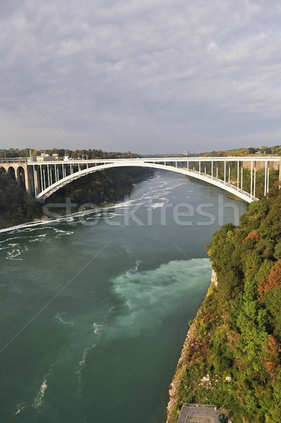 Stockfoto: Regenboog · brug · Niagara · Falls · USA · water · landschap