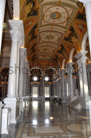 Stock foto: Innenraum · Bibliothek · Kongress · Washington · Haus · Farbe