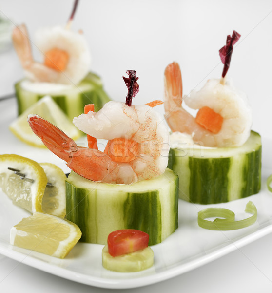 Citron fraîches repas fruits de mer concombre [[stock_photo]] © saddako2