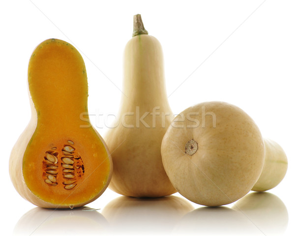 Squash isoliert weiß Gesundheit Gemüse gelb Stock foto © saddako2