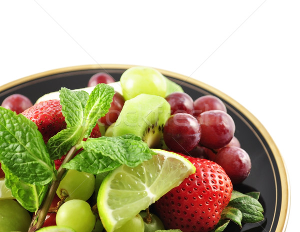 Stock photo: fruits on a plate
