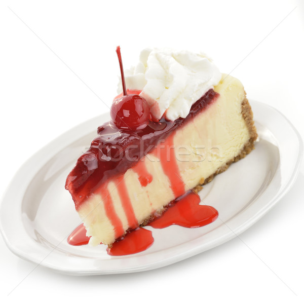 Cherry And Strawberry Cheesecake Stock photo © saddako2