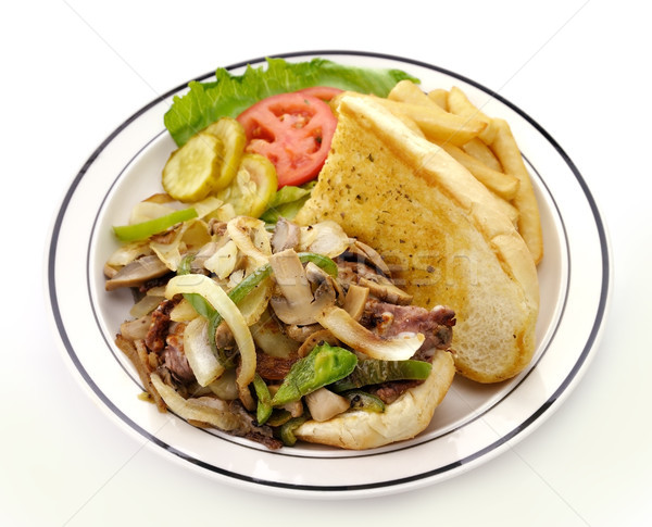 Stock photo: Cheese Steak Sandwich