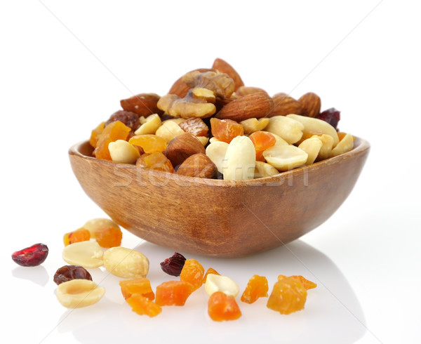 Stock photo: mixed dried fruit, nuts and seeds