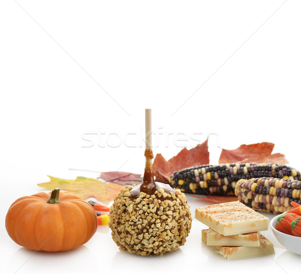 [[stock_photo]]: Halloween · blanche · alimentaire · vacances · automne