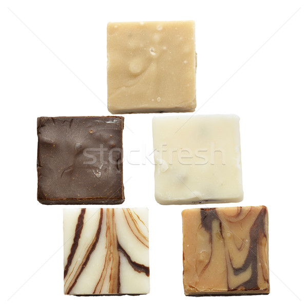 Pieces Of Chocolate Fudge Stock photo © saddako2