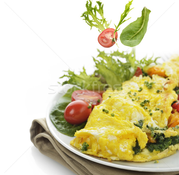 Omelet With Lettuce And Vegetables  Stock photo © saddako2