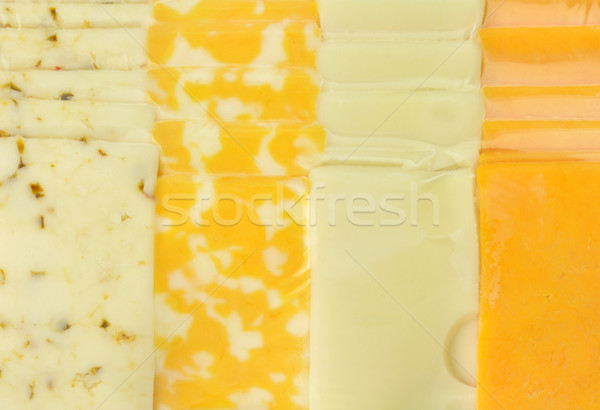 cheese tray slices in a vacuum package Stock photo © saddako2