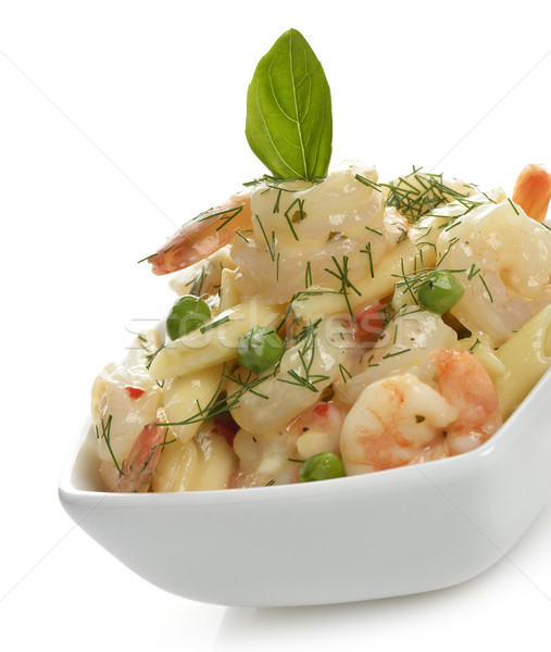 Foto d'archivio: Pasta · salsa · bianco · ciotola · alimentare · shell