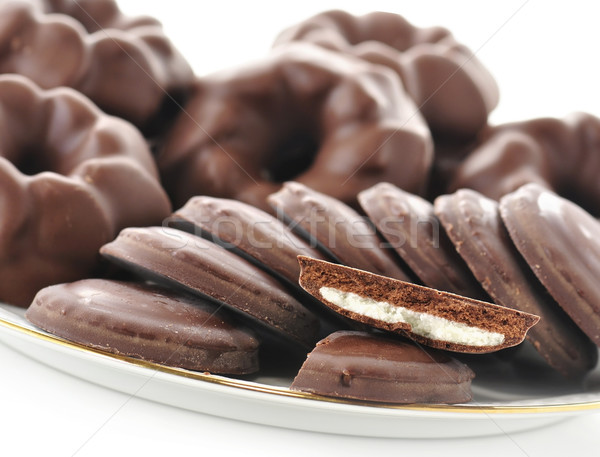 Fudge Chocolate Cookies Stock photo © saddako2