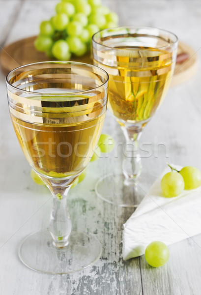 grape wine in the glass Stock photo © saharosa