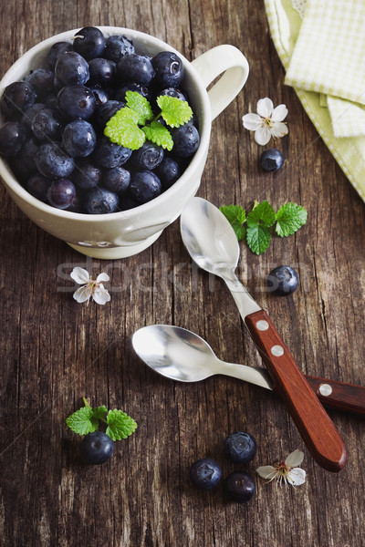 ripe blueberries Stock photo © saharosa