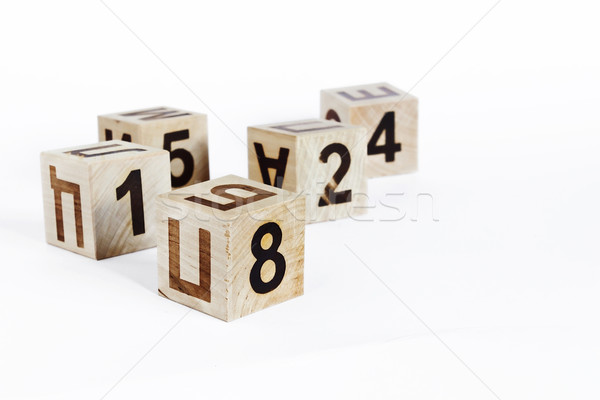 wooden cubes Stock photo © saharosa