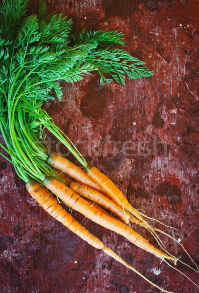 freshly harvested carrots Stock photo © saharosa
