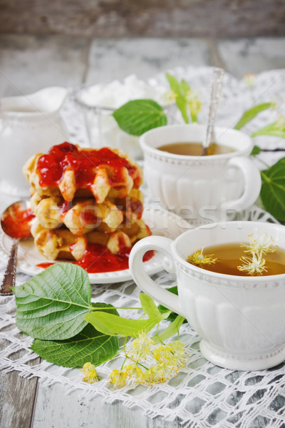 hot linden tea  Stock photo © saharosa