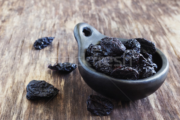 dried prunes in a bowl  Stock photo © saharosa