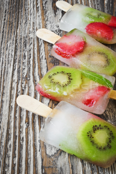 frozen berries on a stick Stock photo © saharosa