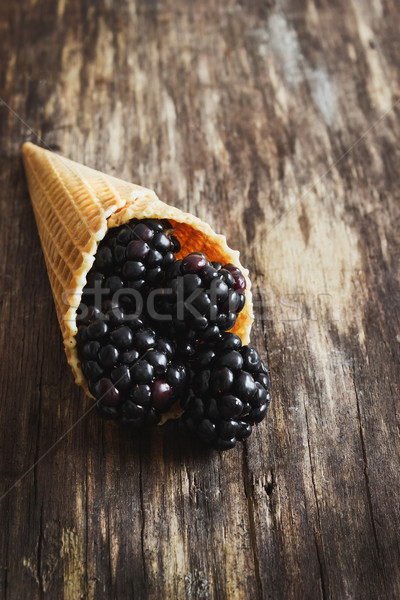 ripe blackberries Stock photo © saharosa