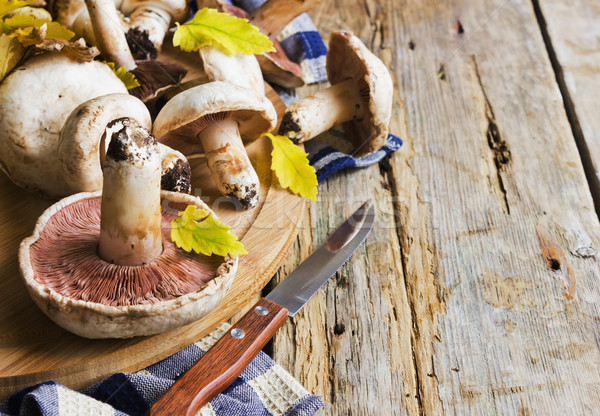 mushrooms on a cutting board  Stock photo © saharosa