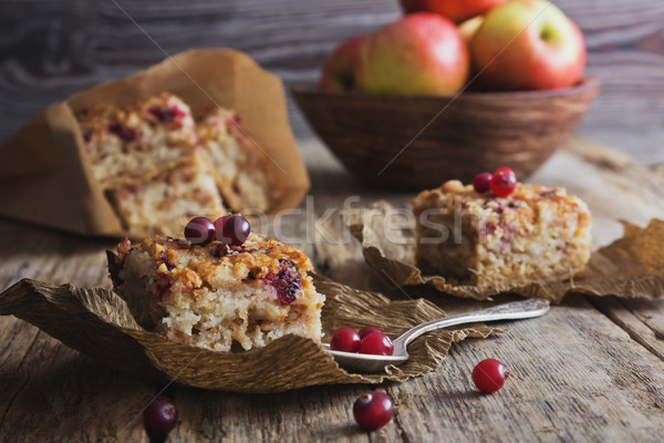 Gâteau tranches fraîches baies vieux [[stock_photo]] © saharosa