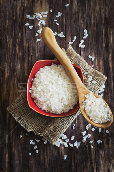 Foto stock: Arroz · tazón · edad · superior