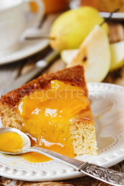 Stock photo: pear pie