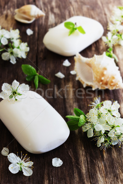 Stockfoto: Aromatisch · zeep · oude · houten · aromatherapie · spa