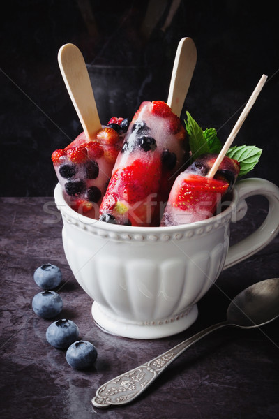 frozen berries  Stock photo © saharosa