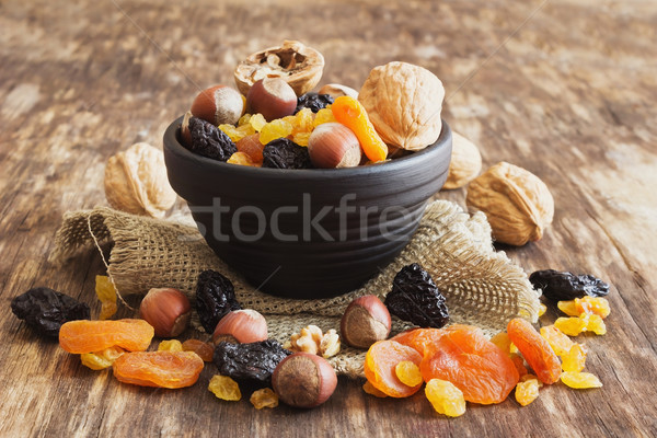 various dried fruits and nuts Stock photo © saharosa