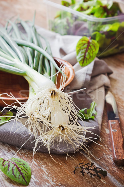 Stock photo: fresh shallot