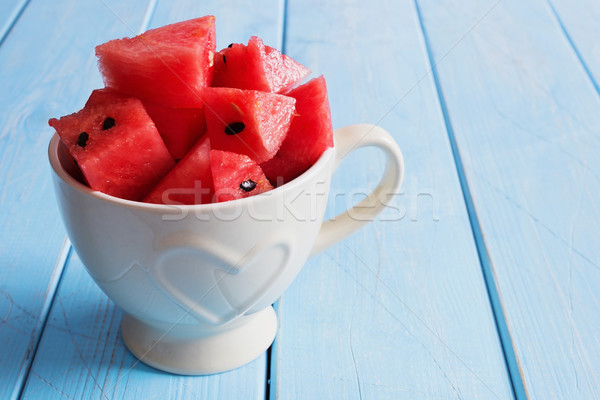Sliced watermelon pieces Stock photo © saharosa