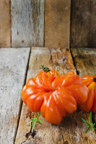 Tomates insólito forma maduro edad Foto stock © saharosa