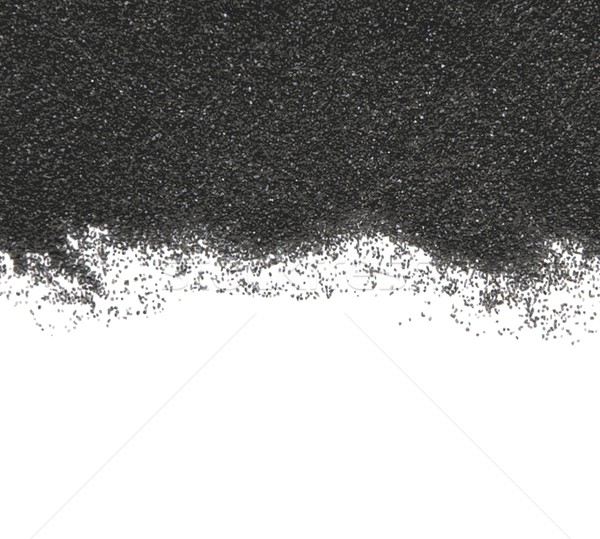Black sand on white background Stock photo © saicle