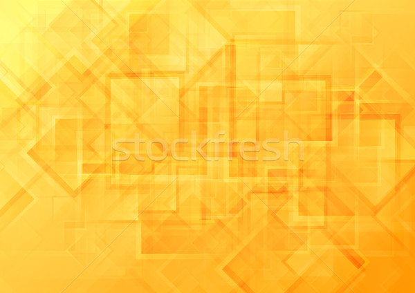 Luminoso arancione geometrica tech vettore texture Foto d'archivio © saicle